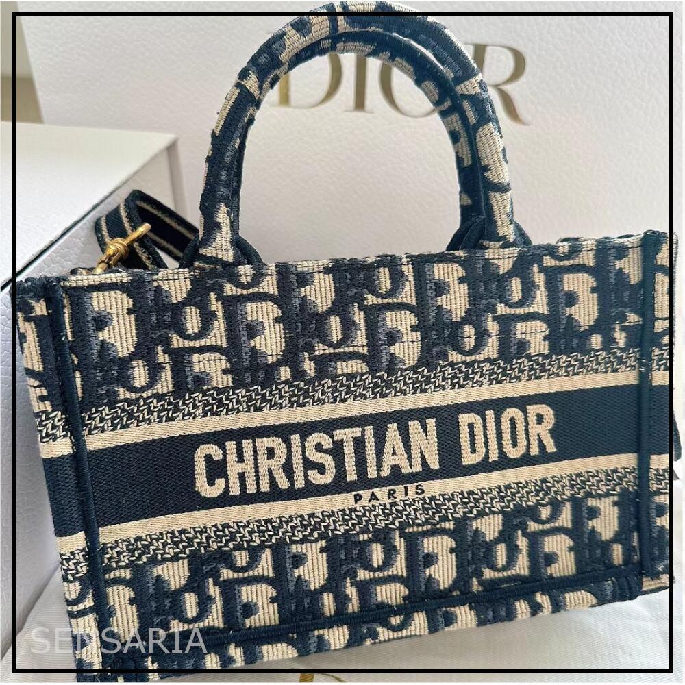 【定番】DIOR BOOK TOTE バッグ ミニ ストラップ付き
